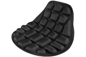 BOWTONG Motorrad-Sitzbezug, schwarz, EVA-Schaum, weich, bequem, atmungsaktiv, universelles Zubehör, Kissen für Motorräder