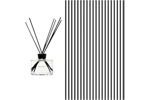 VNDKGN 20 Pcs Reed Diffuser Sticks,30CM Black Reed Diffuser Reeds Sticks,Fibre Oil Aroma Natural Wood Rattan Long 4 mm Thick Replacements Refill Accessories Essential Soak Scent for Spa Home Bedroom Office