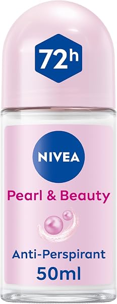 NIVEA Antiperspirant Roll-on for Women, Pearl & Beauty Pearl Extracts, 50ml