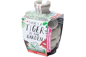 Kabloom - Eco Friendly Tigerbom Seedbom - Gardening Gifts - Orange & Black Tiger Stripes - Flower Seeds - Wildflower Seed Mix - Seeds for Planting UK