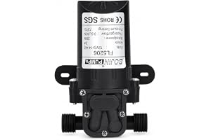 12V Membranpump 3 diaphragm pump 5 L/min Självsugande Vattenpump 36W med G1/2" Anslutning, 73 PSI DC Pump för Sprayfärg och Keramikindustri diaphragm pump 12v Membranpumpar