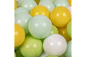 KiddyMoon Bolas Colores para Piscina Plástico Niños Infantil ∅ 7Cm Fabricado UE