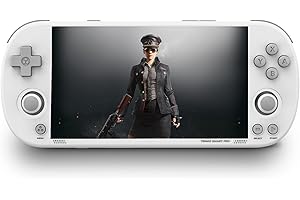 TONGDAO Trimui Smart Pro - Console di gioco portatile da 5 pollici, sistema Linux, A133P 128G, scheda SD, supporto WiFi multiplayer online battle (bianco)