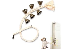 DHinkyoung Hanging Dog Bell Adjustable Dog House Toilet Training Bell Multifunction Dog Puppy Doorbell for Small, Medium and Large Dogs to Ring to Go Outside or Toilet