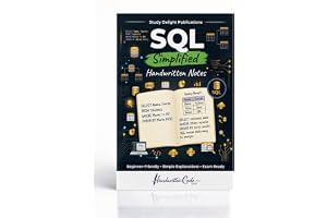 SQL Simplified Handwritten Notes 2026 | Beginner to Advanced SQL Guide | Database Management, Queries, Examples & Quick Revision Book
