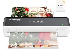 Bonsaii Plastificadora A4, Función ABS, Apto para Documentos A4, Oficina y Hogar, 80-100 Micrones, Incluye 10 Hojas de Laminado a4, L421-A