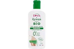 Love & Green - Gel Lavant Intime Hydratant Bio 200 ml - Fabriqué en France