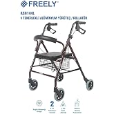 Freely AS9144L 4 Tekerlekli Al&uuml;minyum Y&uuml;r&uuml;te&ccedil;, Rollat&ouml;r, Sepetli, Katlanabilir