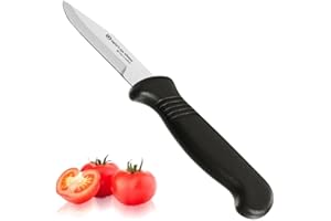 Taylors Eye Witness Sheffield Made Vegetable Paring Knife - Professional 6cm Cutting Edge, Multi Use Knife, Ultra Fine Blade, Precision Ground From Razor Steel. Fibre Feel Handle, Excellent Grip. (6cm Pairing Knife)