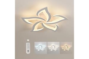 Comely ściemnialna Lampa Sufitowa LED, Lampa Sufitowa z pilotem/APP, 40W 4700LM 3000K~6500K 60cm, funkcja pamięci, akrylowa nowoczesna lampa sufitowa do salonu sypialni