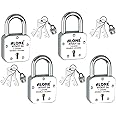 Alone Atoot Locks 12 Same Keys with 4 Padlocks | Common Keys Steel Body | Double Locking | 7 Levers | Lock and Keys for Home Door Gate Shop | Made in India | Door Lock (12 Keys Atoot 50mm (Pack of 4)