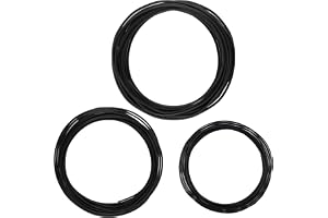 AMZSKU 3 storlekar bonsai tråd anodiserad aluminiumtråd för växter och träd, 1,0 mm/1,5 mm/2,0 mm, 30 meter totalt
