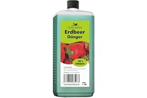 Konfitee Erdbeer Dünger Flora Boost 1000ml I Für bis zu 200L Gießwasser I Obst- & Beerendünger für Erdbeeren I Flüssiger Blatt- & Wurzeldünger I 100% natürlicher Pflanzendünger