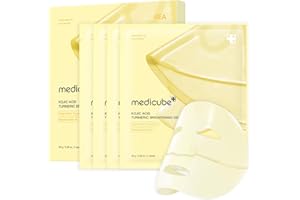 medicube Kojic Acid Turmeric Brightening Gold Jelly Gel Mask | Overnight Face Mask for Glass Glow Skin- Elasticity, Hydr