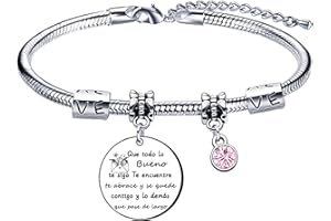 Lumengqi Regalos Amigos Pulseras Amigos Pulseras Amistad Mujeres Regalos de graduación Regalos de cumpleaños, Regalos de pulsera para mujeres, Regalos creativos para Amigos