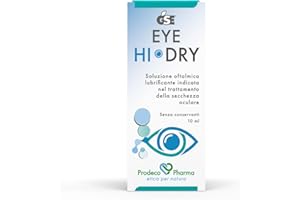 Prodeco Pharma GSE EYE HIDRY 10 ml - Soluzione Oftalmica Lubrificante Indicata nel Trattamento della Secchezza Oculare - Senza Conservanti - Flacone Multidose