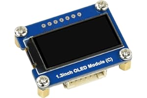 WAVESHARE General 1.3inch OLED Display Module 64x128 Embedded SH1107 Driver Two Display Color Black/White SPI / I2C Interface
