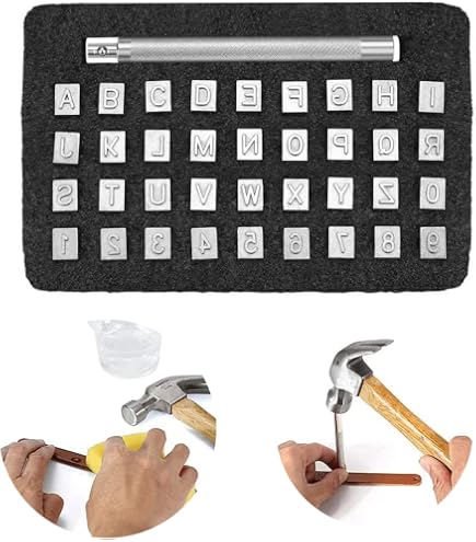 NS Stamps #102 Leather Stamp Tool – DIY Brass Craft Stamp, Made In Bulgaria