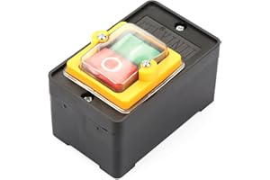 Hilitand Przełącznik przyciskowy AC220V/380V 10A włącznik/wyłącznik przyciskowy w mechanicznych maszynach tekstylnych