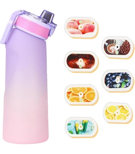Gourde Aromatique Isslance Air Up 700ml - 8 Dosettes Saveurs, Sans BPA, Pour Boire Plus D'eau Sans Sucre