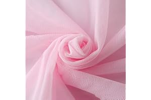 DUORIES 160 cm x 5 m tiulowa taśma tiulowa, materiał dekoracyjny na wesele, urodziny, Boże Narodzenie, święto, komunię, imprezę, dekoracja, szycie welonów ślubnych, bieżników, spódnic tutu, wstążka na prezent, różowa