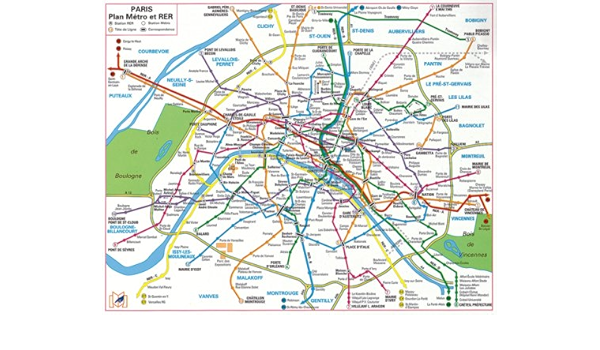 Amazon Fr Plan De Ville Metro Rer Bus Plastifie Plans Indispensable Livres