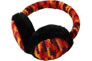 Enjoyaa Adjustable Kids Earmuffs Winter Ear Muff Outdoor Knit Ear Warmer Plush Ear Covers for Kids Boys Girls 3-8 Years
