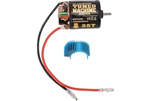 MechKit Moteur à Balais 540, Moteur Électrique pour Voiture Crawler RC 1/10 avec Dissipateur de Chaleur Bleu, pour Redcat, pour Axial Scx10, pour D90, pour Hpi (35T)