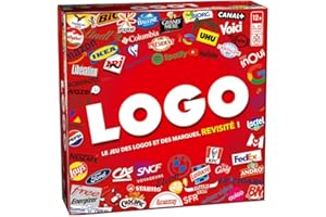 Lansay - Logo - Jeu de Société de Logos et Marques - Plus de 1500 Questions sur Les Logos du Quotidien - Inclut des Cartes Action pour Plus de Suspense - Jeu Amusant et Éducatif - Dès 12 Ans