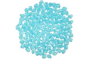BEENLE-ICEY 300 pcs Pierres Lumineuses Jardin,Galet Lumineux Jardin,Décoratif Pierres Luminescentes Fluorescent Décor ,pour Jardin Extérieur Aquarium Passerelles Piscine Chemin Pelouse Cour (14*11mm, B)