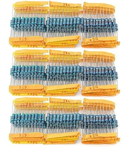 Kit 1000 Résistances 1W - 100 Valeurs De 1 Ohm à 1M Ohm - Précision 1% - Pour Bricolage électronique