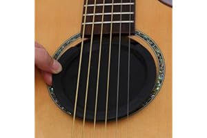 CHUER Guitarra Eléctrica Acústica de Sonido Agujero Cubierta, Feedback Buster Prevención(Para Guitarra de 38"/39")