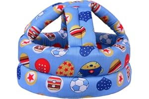 OKYDOKY Baby Head Protector for Crawling, Infant Safety Helmet & Walking Baby Helmet, for Age 6-36 Months, Blue Football(1pc)