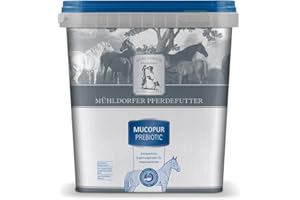Mühldorfer Mucopur Prebiotic - 2 kg - para Caballos con Problemas de estómago - Sin Cereales - con superalimento