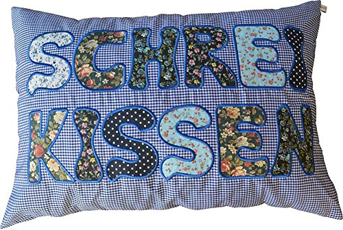 Schreikissen blau