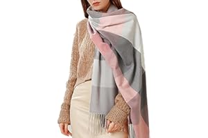 NLAND Bufanda Grande para Mujer Invierno - Pañuelos Cuello Fular Suave y Cálido