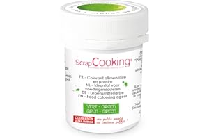 ScrapCooking Colorant Artificiel en Poudre Vert 5 g - Colorant Alimentaire pour Pâtisseries, Desserts - 4036