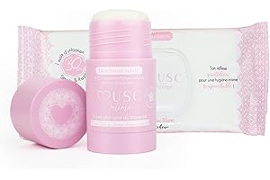 MUSC INTIME La Marque Officielle - Tes Essentiels Musqués - Déodorant & Lingettes - Musc Blanc - L'Irrésistible - Anti Mauvaises Odeurs & Nettoie En Douceur - Anti Transpirant - 50g & 30 unités