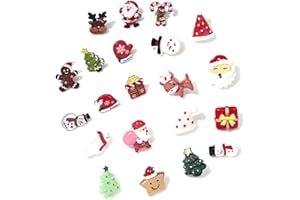 GOIYZTTR 21 Pièces Broche De Noël Comprendre Bonhomme de Neige, Ours, Arbre de Noël, Père Noël, Élan, Bas de Noël, Épingles de Noël pour Thème de Noël, Accessoires de Costume