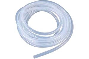 SILKWISH Wąż silikonowy 2 m, ID X 4 mm OD, wąż przeznaczony do kontaktu z żywnością, elastyczny wąż z gumy silikonowej do oleju, gospodarstwa domowego, wody pitnej, transferu wody, przyłącza pompy