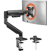 ErGear Monitorhouder voor schermen van 13-34 inch (33-86 cm) [Upgraded - geen doorzakken] Monitorarm zonder gereedschap, snel