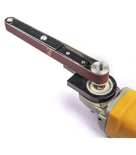 Ponceuse à Bande Électrique HBM Powerfile 260W - Compacte, Réglable 330-550 M/min