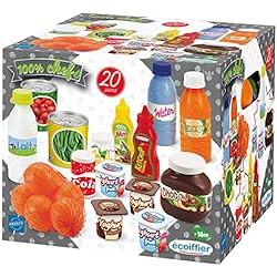 Jouets Ecoiffier - 2644 - Pack Drive 100 % Chef - Imitations d'aliments pour enfants - 20 pièces - Dès 18 mois - Fabriqué en France