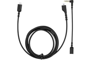 Yuhtech 1.5M Replacement Sound Card Audio Cable for SteelSeries Arctis 3 Arctis 5 Arctis 7 Gaming Headset, with 3.5mm Adapter Cable 12cm