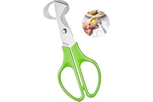 Wachteleier Schere, VOSSOT Edelstahl Eierschneider, Kleine Eierschere Wachteleier, Küchenwerkzeug Eierschalenöffner, Eierschalenschere, Wachtel-Ei-Öffner für Zuhause Restaurant Küche(Grün)
