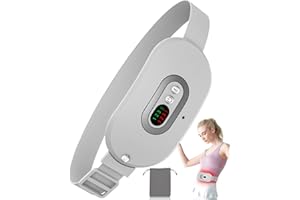 Cuscinetto Riscaldante Mestruale Portatile-OVIFM Menstrual Heating Pad Elettrico Fascia Riscaldante Dolori Mestruali Cuscinetto e 3 Temperature Regolabili Pain Relief Lombare/Schiena/Crampi(Grigio)