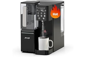 Frizzlife WB99-H Countertop Reverse Osmosis Water Filter, Instant Hot Water Dispenser, Alkaline RO System, NSF/ANSI 58 Certified Elements, Adjustable Temp & Volume, TDS & Filter Life Monitoring