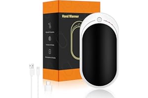 ESVYIT Chauffe Main Rechargeable USB 5200mAh 1 Paquet, Portable Chaufferette Main Reutilisable Chauffe Mains de Poche Chauffe-Mains Électrique, Cadeaux pour Femmes Hommes, Raynaud, Golf, Camping, Randonnée
