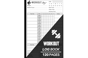 Workout Log Book: Weight Lifting and Cardio, Men's and Women's Gym, Exercise log
