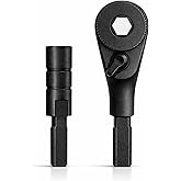 Galvanox Multitool Ratchet Screwdriver, Compatible with Leatherman (Flat End EDC Models), Includes Flat Bit to 1/4" Hex Adapt